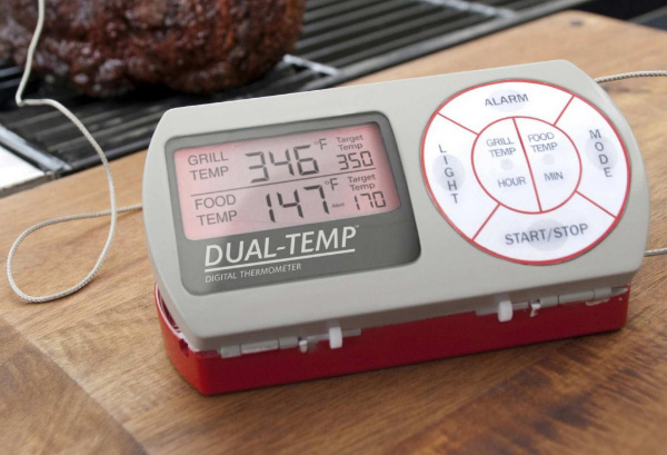 Dvojni termometer za ogrevanje in alarm