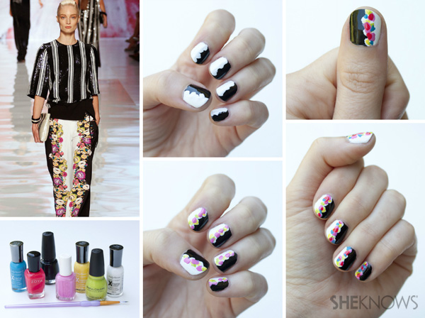 Unhas inspiradas em Etro