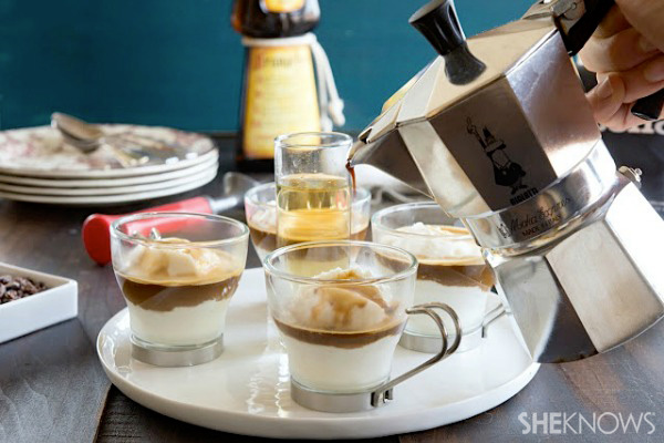 Boozy affogato