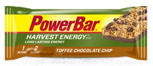 ألواح الطاقة PowerBar Harvest Energy ، رقائق الشوكولاتة التوفي