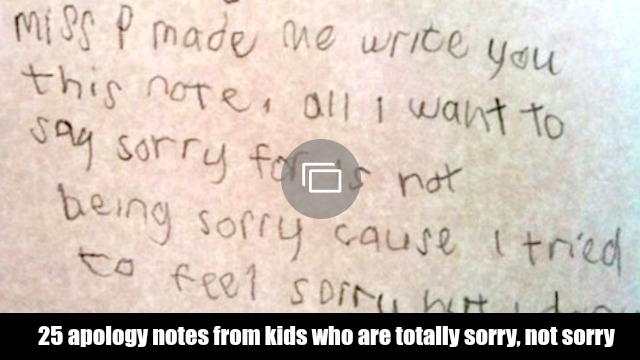 bocsánatkérő levél