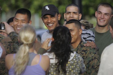 Obama elnök Hawaii -on 2008 karácsonyára