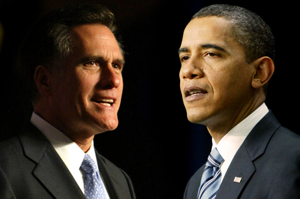 Barack Obama dan Mitt Romney