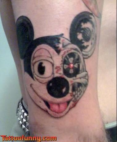 disney tatuaje cyborg mickey