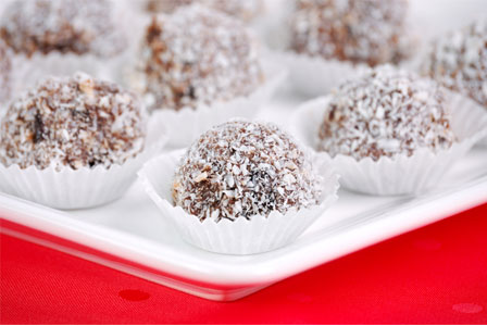 Boules de Noël au rhum