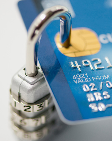 Sikkerhedslås på kreditkort