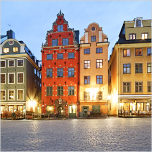 Kväll på torget - Stockholm