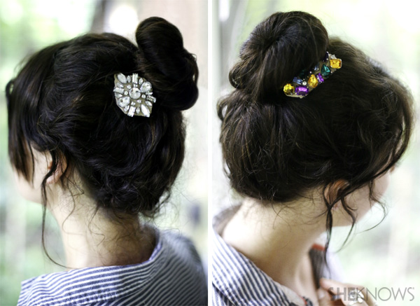 DIY Haarspangen mit Juwelenverzierung | SheKnows.com