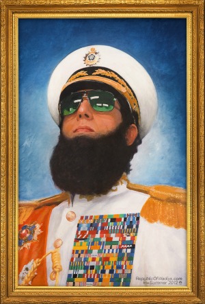 A diktátor hivatalos plakátja