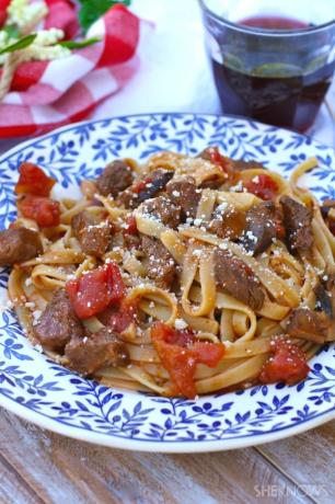 Pasta met runderragout