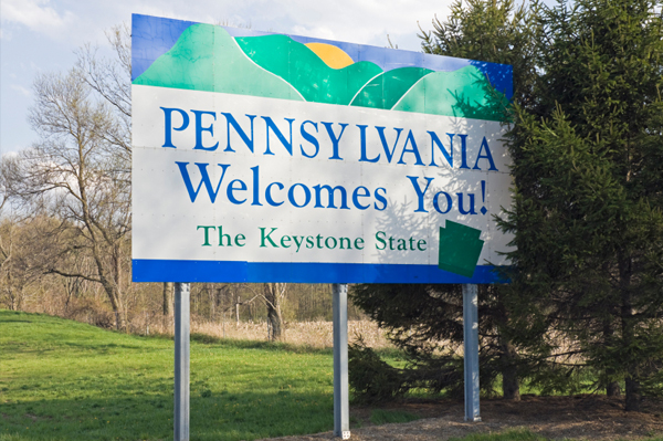 Pensilvānijas ceļa zīme