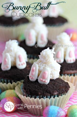 Hasenhintern-Cupcakes