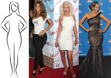 Celebrity s těly ve tvaru hrušky