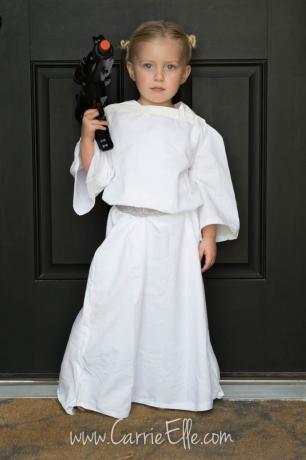 Traje de Lençol Princesa Leia