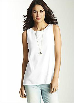Shoppe den Look: J. Jill Perfect ärmelloses T-Shirt aus Pimabaumwolle in Weiß (jjill.com, $ 29)