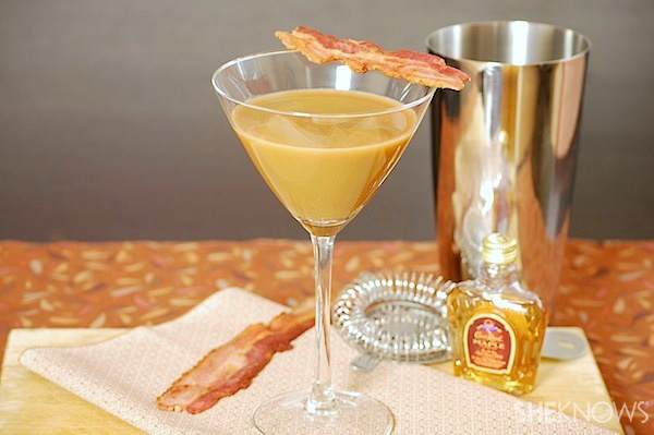 Bacon, kopi & maple wiski martini