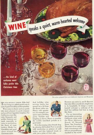 와인 빈티지 광고