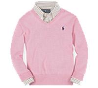 ružový sveter ralph lauren
