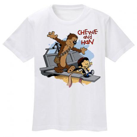 Chewie und Han Calvin und Hobbes Shirt