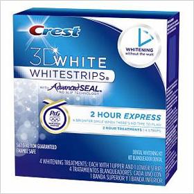 Wypróbuj: zestaw do wybielania zębów Crest 3D 2 Hour Express Whitestrips (35,99 USD)