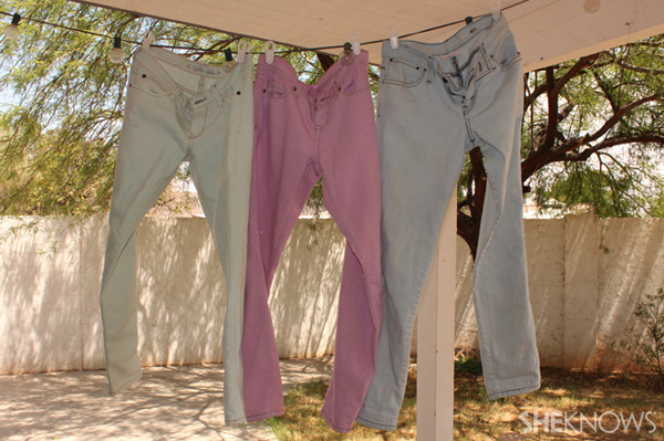 DIY gefärbte Jeans