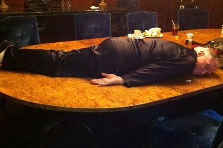 Hugh Hefner planking
