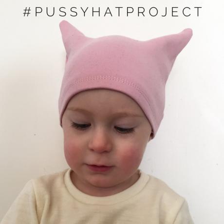 „Pussyhat Project“ skrybėlė kūdikiui