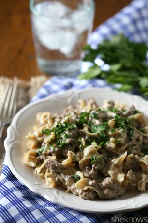 peniru hamburger helper beef stroganoff 