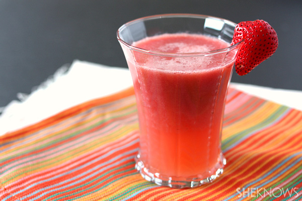 Limonata all'anguria e fragole