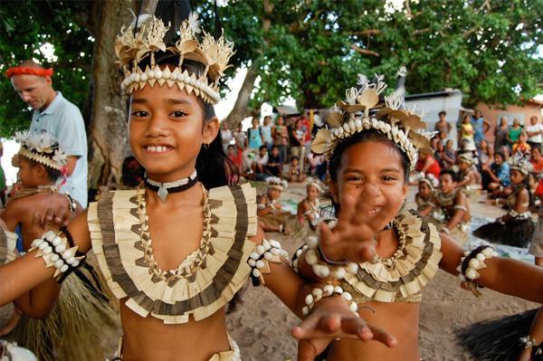 Glade børn fra Fiji