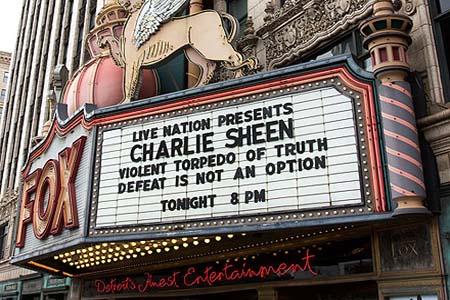 Bombele Charlie Sheen din Detroit