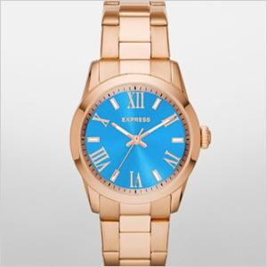 Експресен часовник с аналогова гривна - тюркоазено и розово злато (express.com, $ 128)