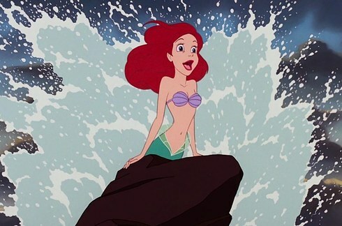 Cabello de dibujos animados de Ariel