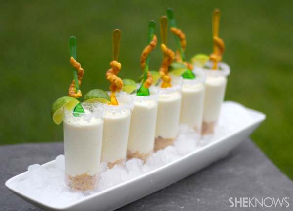 Tequila lime pie shooters