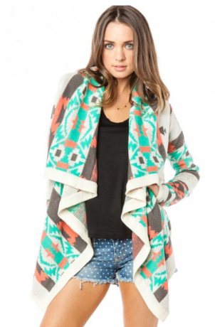 New Territory Cardigan i Mint