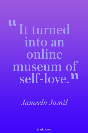 Tornou-se um museu online do amor próprio.