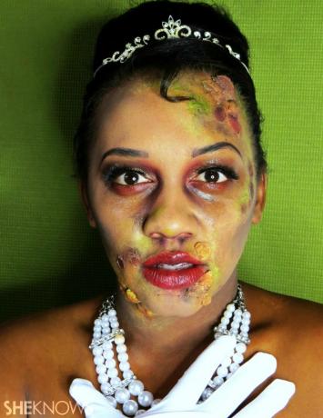makijaż księżniczki Tiana na halloween