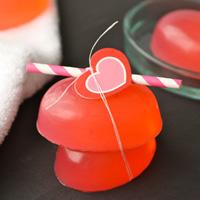 DIY růžové máty peprné glycerinové mýdlo
