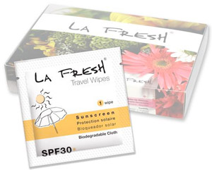 La Fresh SPF 30 fényvédő törlőkendő 