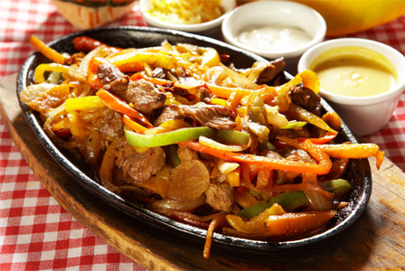 fajita de porco