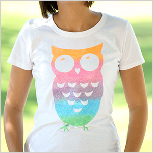 Ombre t-shirt kerajinan burung hantu | Sheknows.com