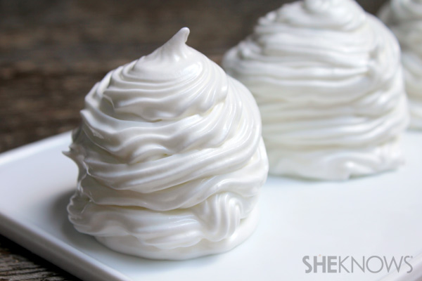 bedekken met meringue