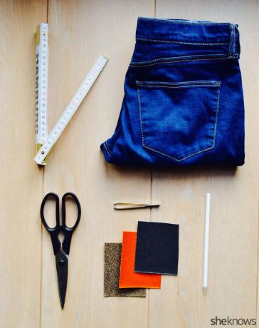 How to Fray Jeans: The Supplies