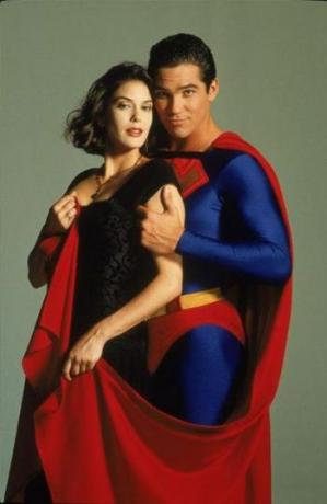 Teri Hatcher ir dekanas Kainas „Lois“ ir „Clark“