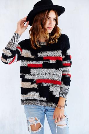 Sweater pullover benang tambal sulam Ecote