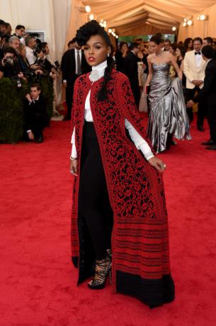 Janelle Monae ที่งาน Met Gala. 2014