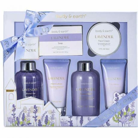 Body & Earth Store Luxuriöse 6-teilige Geschenkbox mit Lavendelduft