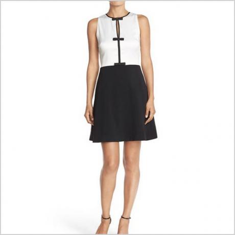 Erin by Erin Fetherson Agnes Color block Stretch Fit & Flare Dress