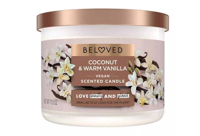 Веганская свеча Beloved Coconut & Warm Vanilla с 2 фитилями