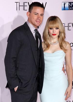Channing Tatum og Rachel Mcadams på premieren til The Vow -filmen